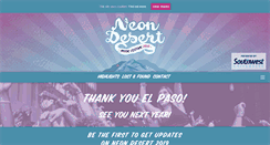 Desktop Screenshot of neondesertmusicfestival.com