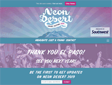 Tablet Screenshot of neondesertmusicfestival.com